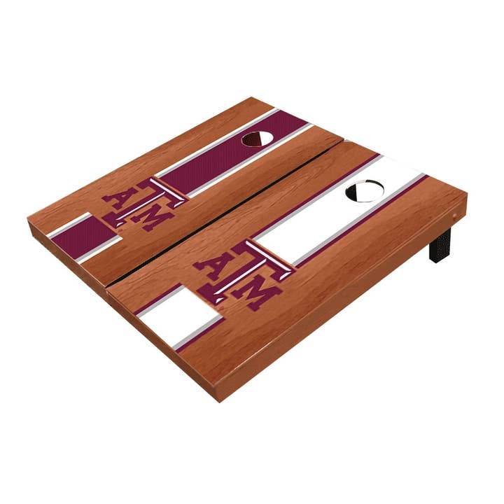 Texas A&M Aggies Rosewood All-Weather Cornhole Set for wholesale by Skip's Garage
