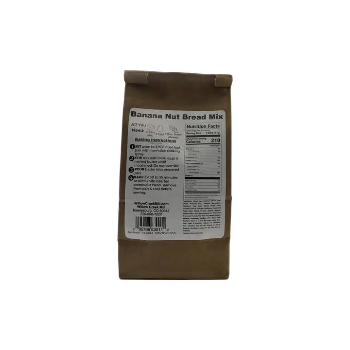 Willow Creek Mill - Wholesale Bread Mix - Willow Creek Mill Banana Nut Quick Bread MIx