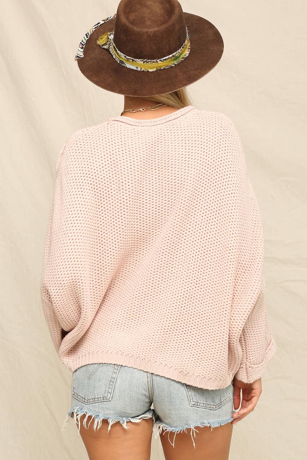 KyeMi - Vente Pull en maille – femme - Pull en maille épaisse et surdimensionnée14