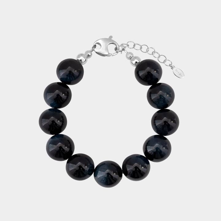 Yona Bracelet, Dark Blue Tiger's Eye for wholesale by Kara Yoo
