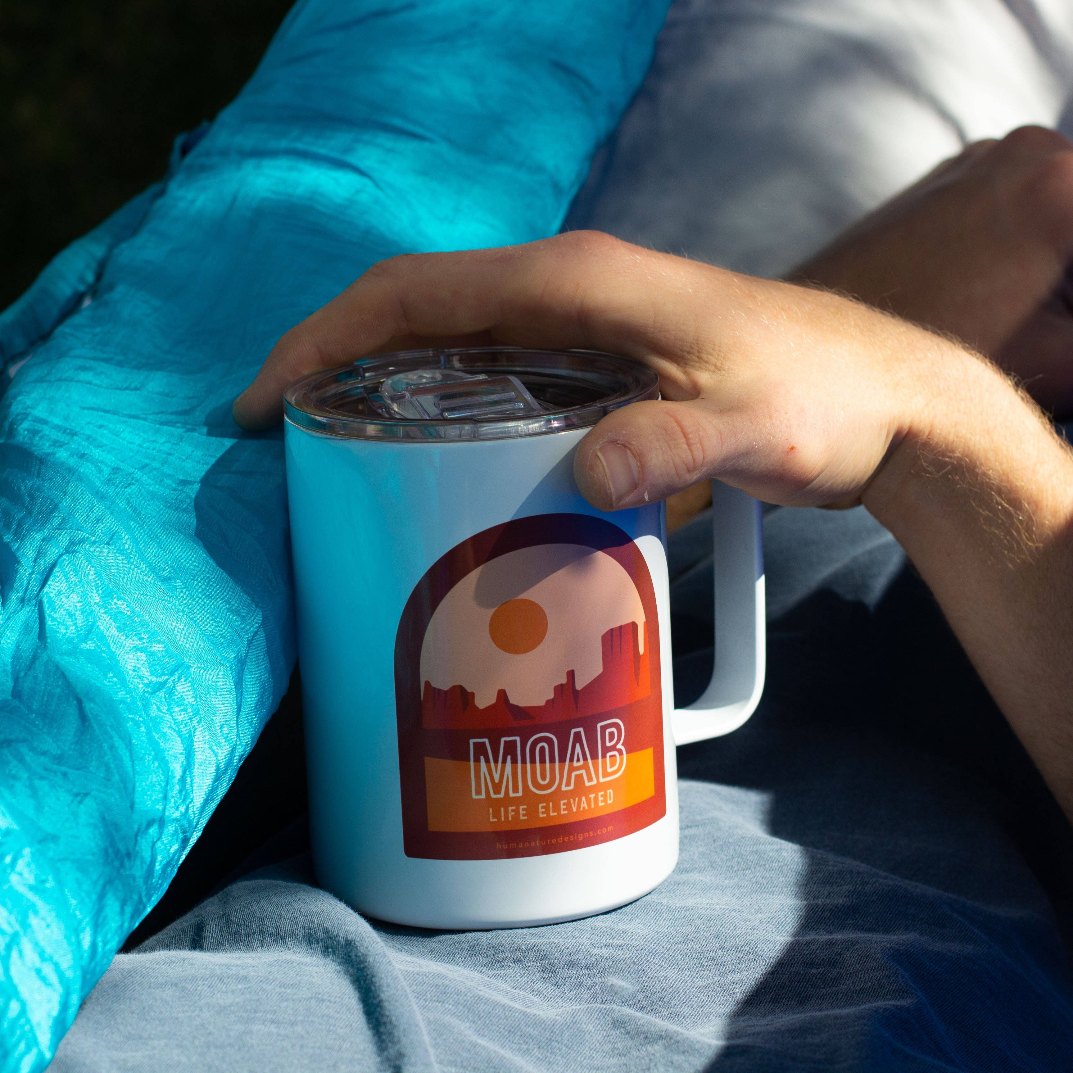 Human Nature Designs - Wholesale Coffee Mug - Moab, Utah Mug - Moab Camping Mug - Insulated, 12 oz1