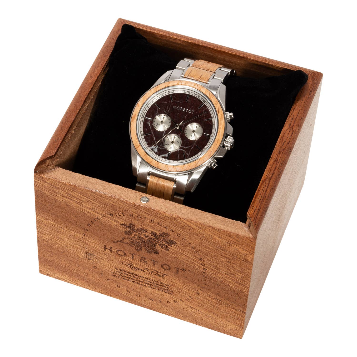HOT&TOT - Wholesale Wrist Watch - Men's - ROYAL OAK | Wood watch for men | Marble | Oak | Sustainable9