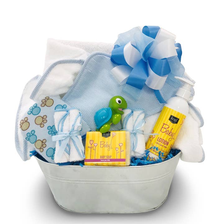 Bring On Bathtime Gift Basket for wholesale by Pellatt Cornucopia Gift Baskets