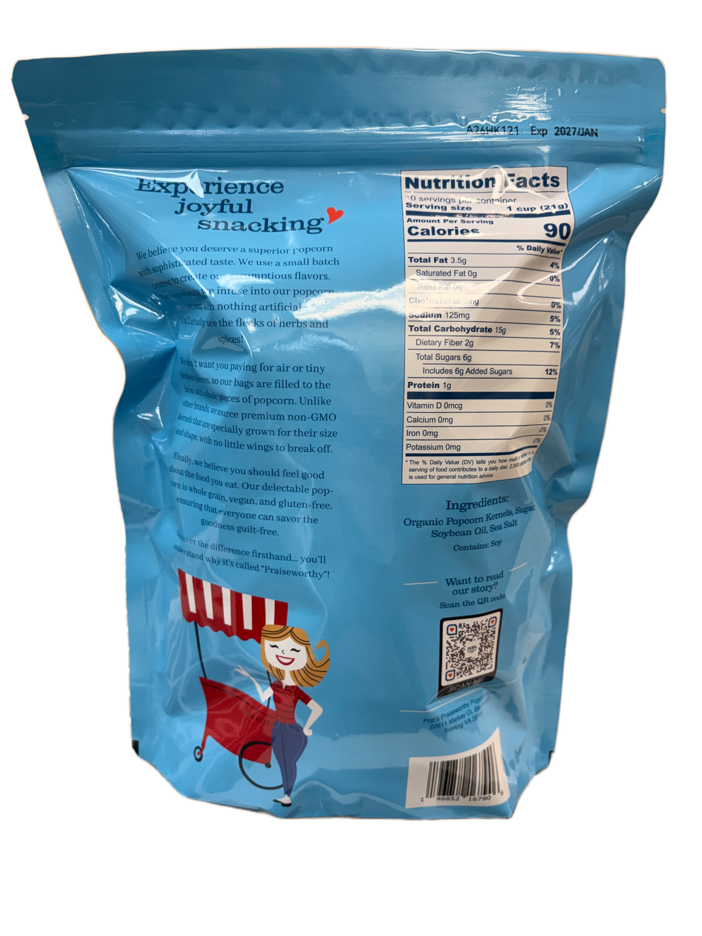 Pop's Praiseworthy Popcorn - Wholesale Popcorn - Pop's Praiseworthy Popcorn - Heavenly Kettle - 7.5 oz1