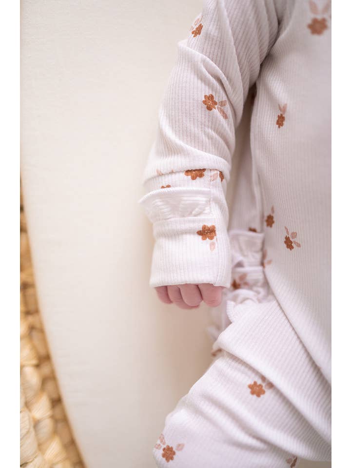 Harp Angel Boutique - Wholesale Jumpsuit - Baby - Ruffle Zipper One Piece - Fleur