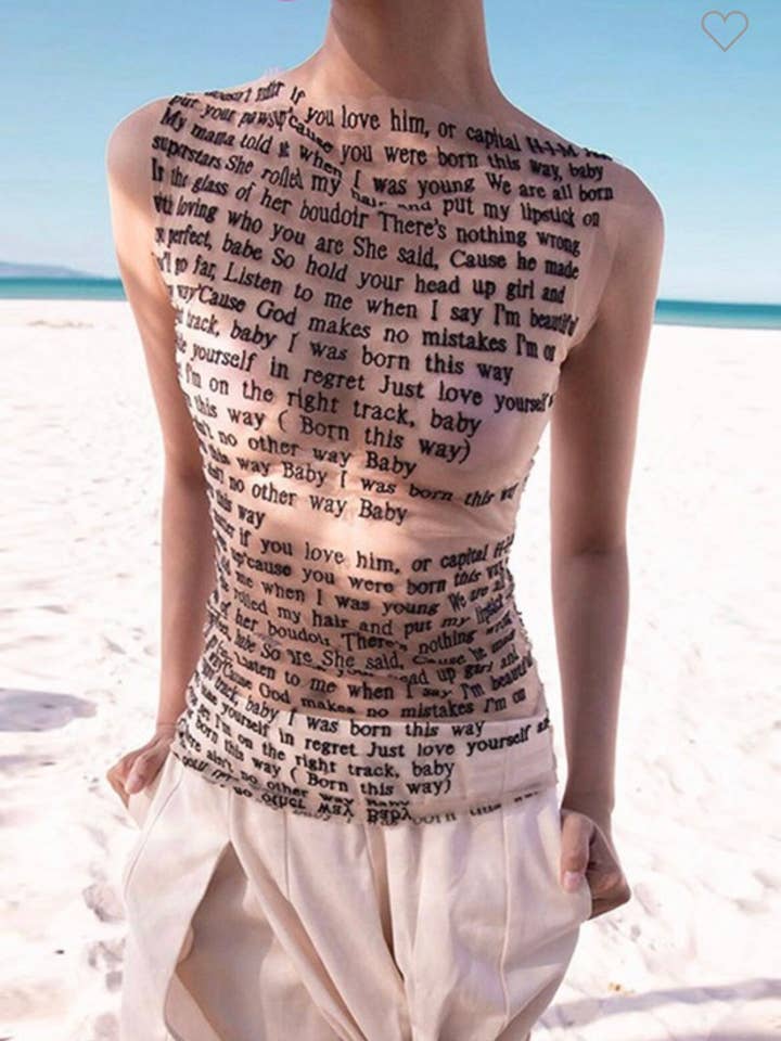 Totally Iced Out - Wholesale Tank Top - Women's - Born This Way Sheer Tank Top