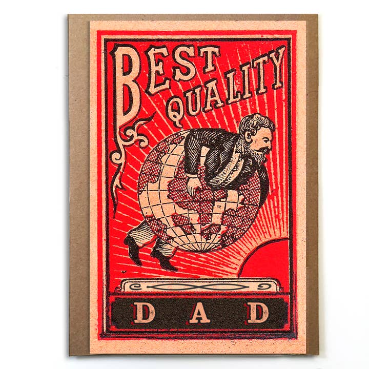 Best Quality Dad; Cute Father's Day Card; Vintage Father's for wholesale by A Zillion Dollars