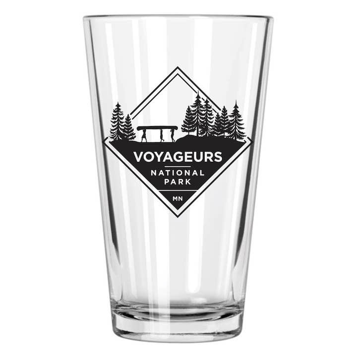 Voyageurs National Park Pint Glass for wholesale by Northern Goods