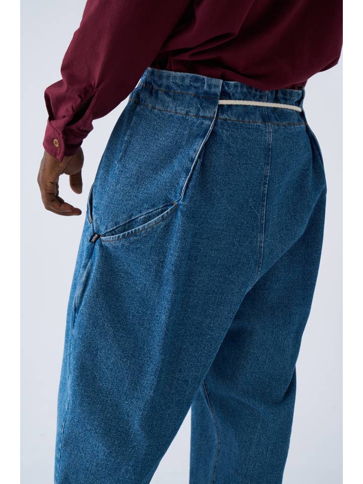 Pitagora - Wholesale Pants - Unisex - Origami Denim Pants3