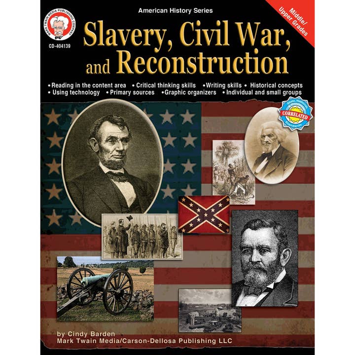 Carson Dellosa Education - Wholesale Book - Kids - Slavery, Civil War, and Reconstruction, Grades 6 - 12