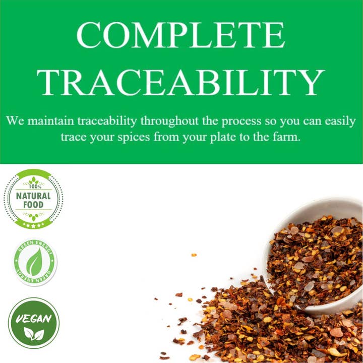 SPICY ORGANIC - Wholesale Dried spice - SPICY ORGANIC Crushed Red Chili Flakes - 100% USDA Certified Organic - Non-GMO - Spicy Touch On Pizza & Soups.6