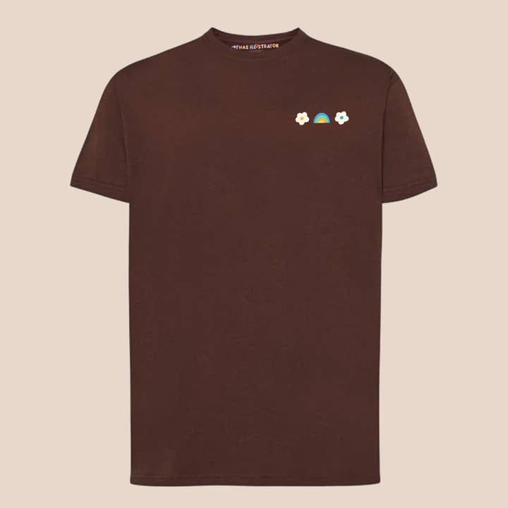 Rainbow and Flower T-shirt - Small Beggining, Big Ideas for wholesale by aPenas Illustrator