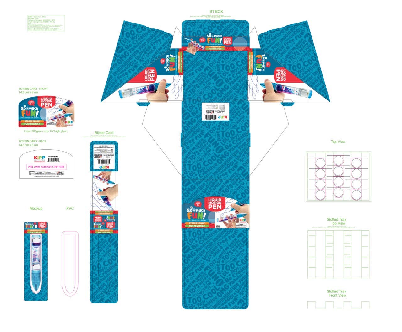 Novelty Brands - Wholesale Pen - So Much Fun! Liquid Motion Water Pen - 12/Display4