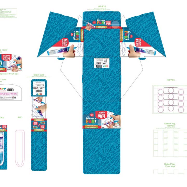 Novelty Brands - Wholesale Pen - So Much Fun! Liquid Motion Water Pen - 12/Display4