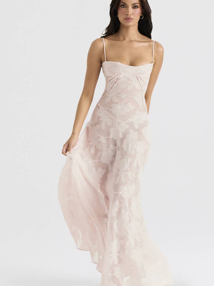 Dipped Shop - Wholesale Dress - Women's - Backless String Tie Lace Sexy Long Dress DP25A5087