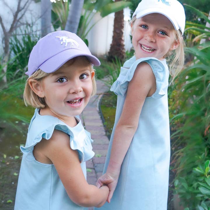 Bits & Bows - Wholesale Baseball Cap - Kids - Rainbow Unicorn Bow Baseball Hat (Baby, Youth)1