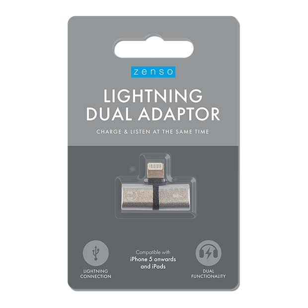 Lightning Charge Audio Adaptor for wholesale by LMT-UK