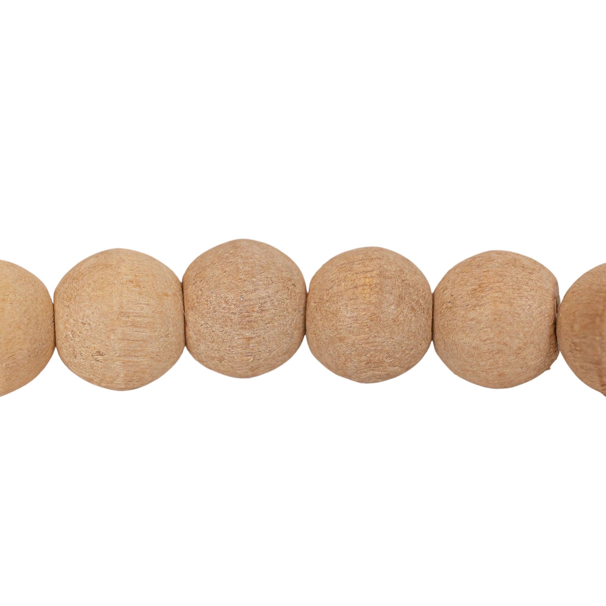 Foreside Home & Garden - Wholesale Decorative Tabletop Object - Kacy Easter Cross Natural Wood Bead Garland Cotton Tassel5