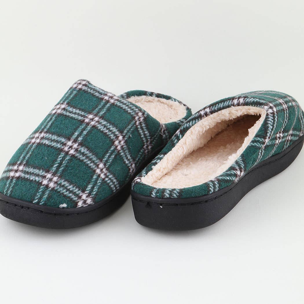 3AM BY H&D ACCESSORIES - Wholesale Slippers - Women's -  Cozy Plaid Slippers1