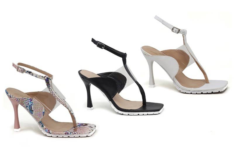 Yoki Fashion – Großhandel High Heels – Damen – DREZZY-20 Damen Open Square Toe High Heels3