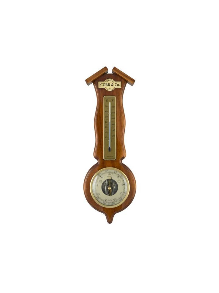 Roof Style Barometer - Oak Gloss for wholesale by Cobb & Co