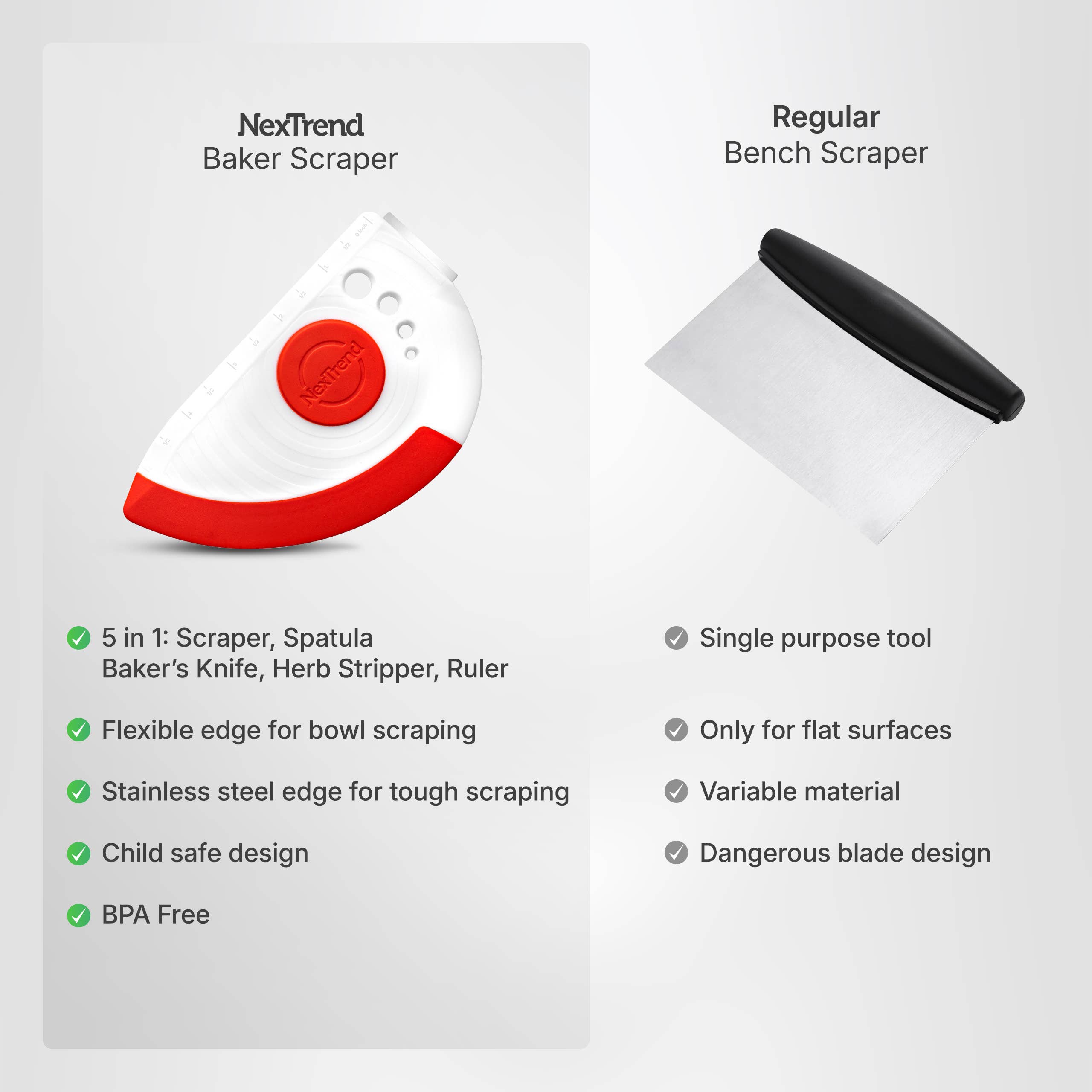 NexTrend - Wholesale Kitchen Tool/Gadget - Baker Scraper3