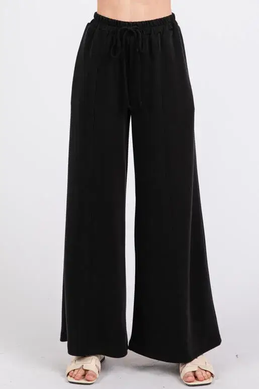 Final Touch - Wholesale Pants - Women's - Modal Jersey Wide Leg Pants - NP7033715