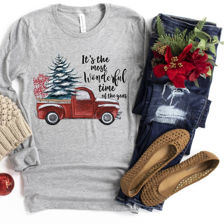 Most Wonderful Time Long Sleeve Shirt for wholesale by What the tee