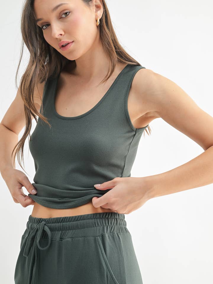 Mono B - Wholesale Tank Top - Women's - Brushed Hacci Lounge Tank Top20