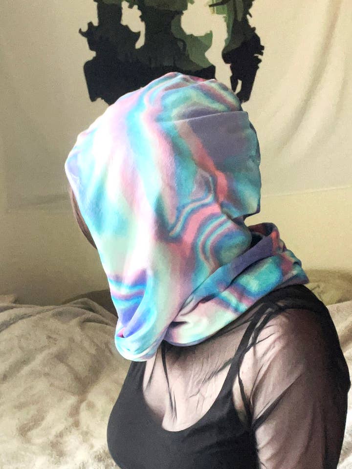 Sciarpa in peluche Infinity | Cappuccio a cappuccio iridescente pastello per la vendita all'ingrosso da parte di Ragavon