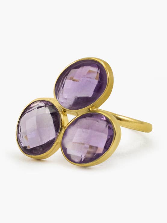 Bague Capri en améthyste pour la vente par Vintouch Jewels