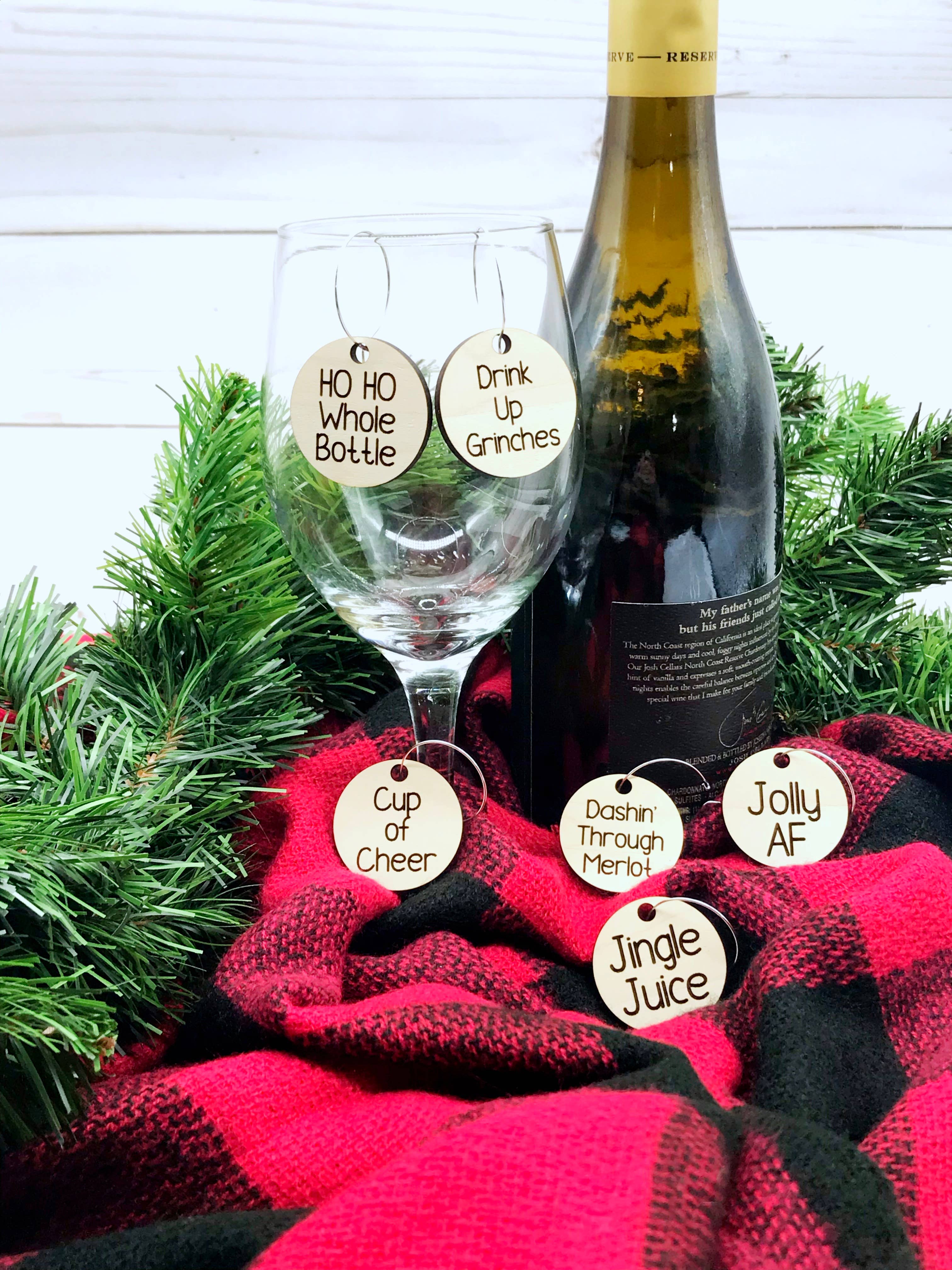 Falcon Ridge Designs LLC - Wholesale Wine Charm - Christmas Wine Charms, Funny Wine Charms set of 62