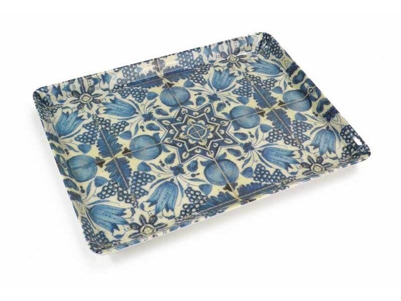 MUSEUM WEBSHOP - Vente Plateaux de service - Plateau de service midi (27 x 20 cm) avec tulipes bleu de Delft1