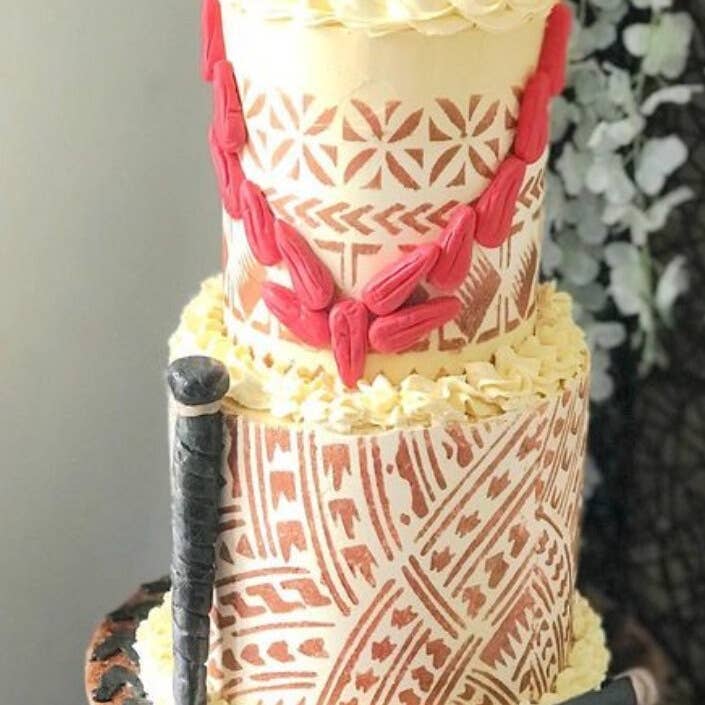 Samoansk traditionel stof stencil for engroshandel hos Belle Stencils