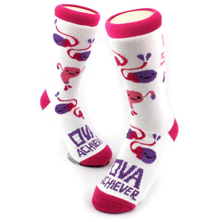 Uterus Socks - Ova Achiever for wholesale by I Heart Guts | Organ Plushies Wholesale