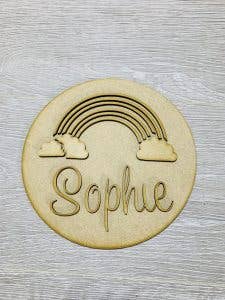 Personalised Layered Round Plaque for wholesale by manchester laser cuts