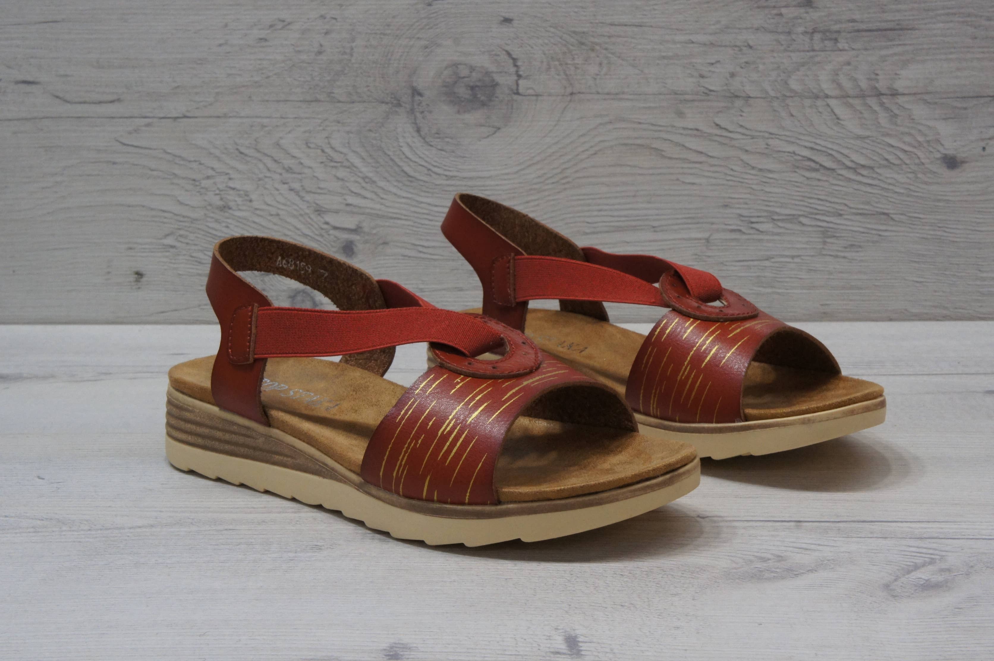 Top Staka – wholesale Sandals – Women's – A68159 Women's Plain Simple Circular Elastic Strap Sandals7