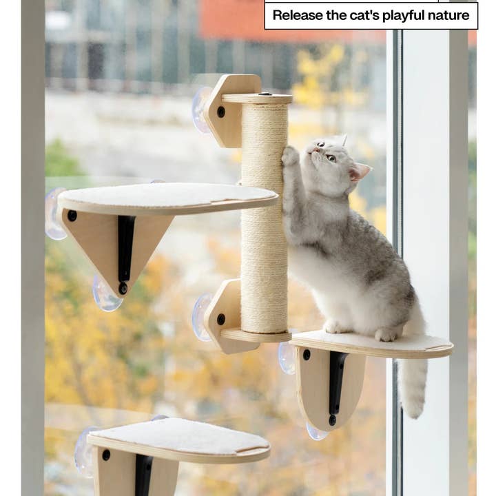 Robud & Mewoofun Official Store - Wholesale Pet Scratcher - Cat - MEWOOFUN Cotton Cat Window Bed Jumping Climbing Platform Cat9