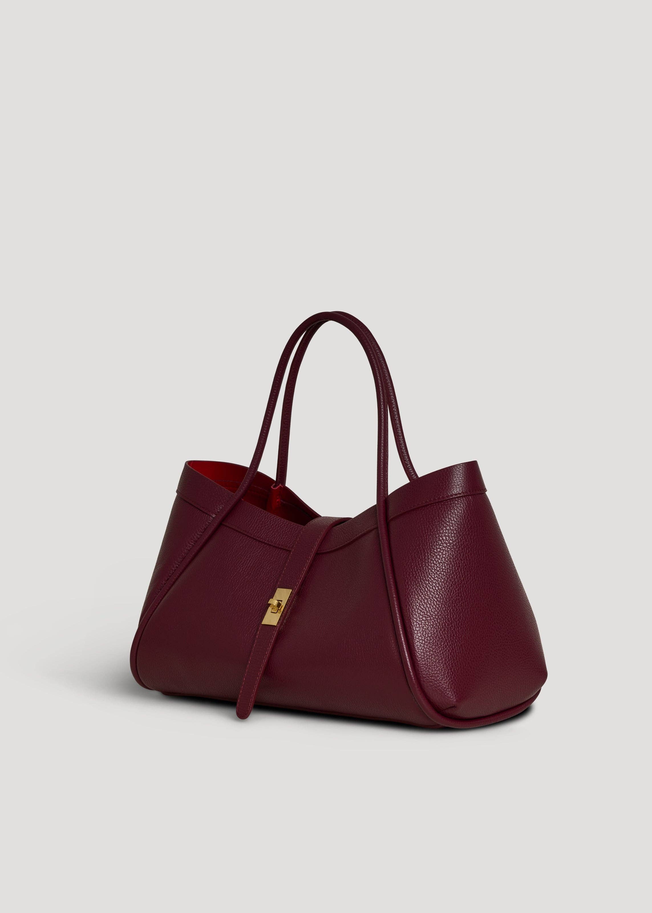 Prestige Milano - Wholesale Tote Bag - Women's - Borsa Mayfair in pelle Togo bordeaux1