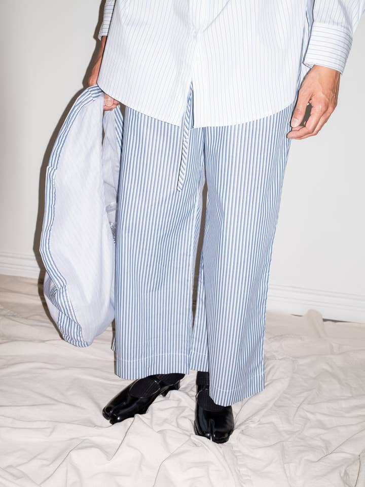 Wayne-byxa i blått + flerfärgad rand för wholesale av et Tigre