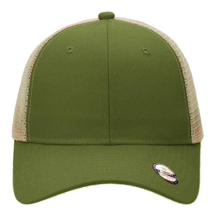 Cap Zone – Großhandel Trucker-Cap – Unisex – Zweifarbige Nylon-Polyester-Strukturierte Sechs-Panel-Trucker-Kappe19
