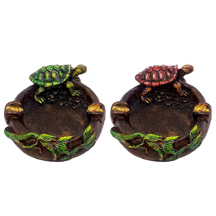 Turtle Figurine Round Ash Tray for wholesale by Pichincha