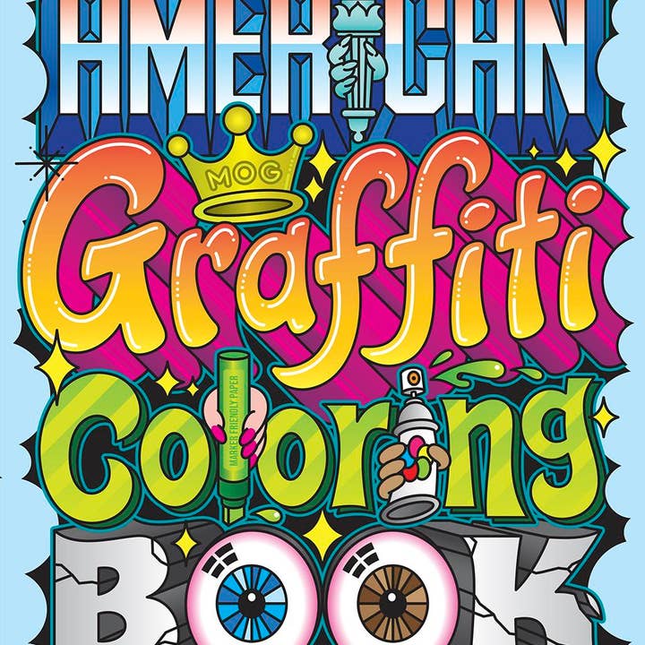 SCB - Wholesale Coloring Book - Adult - American Graffiti Coloring Book