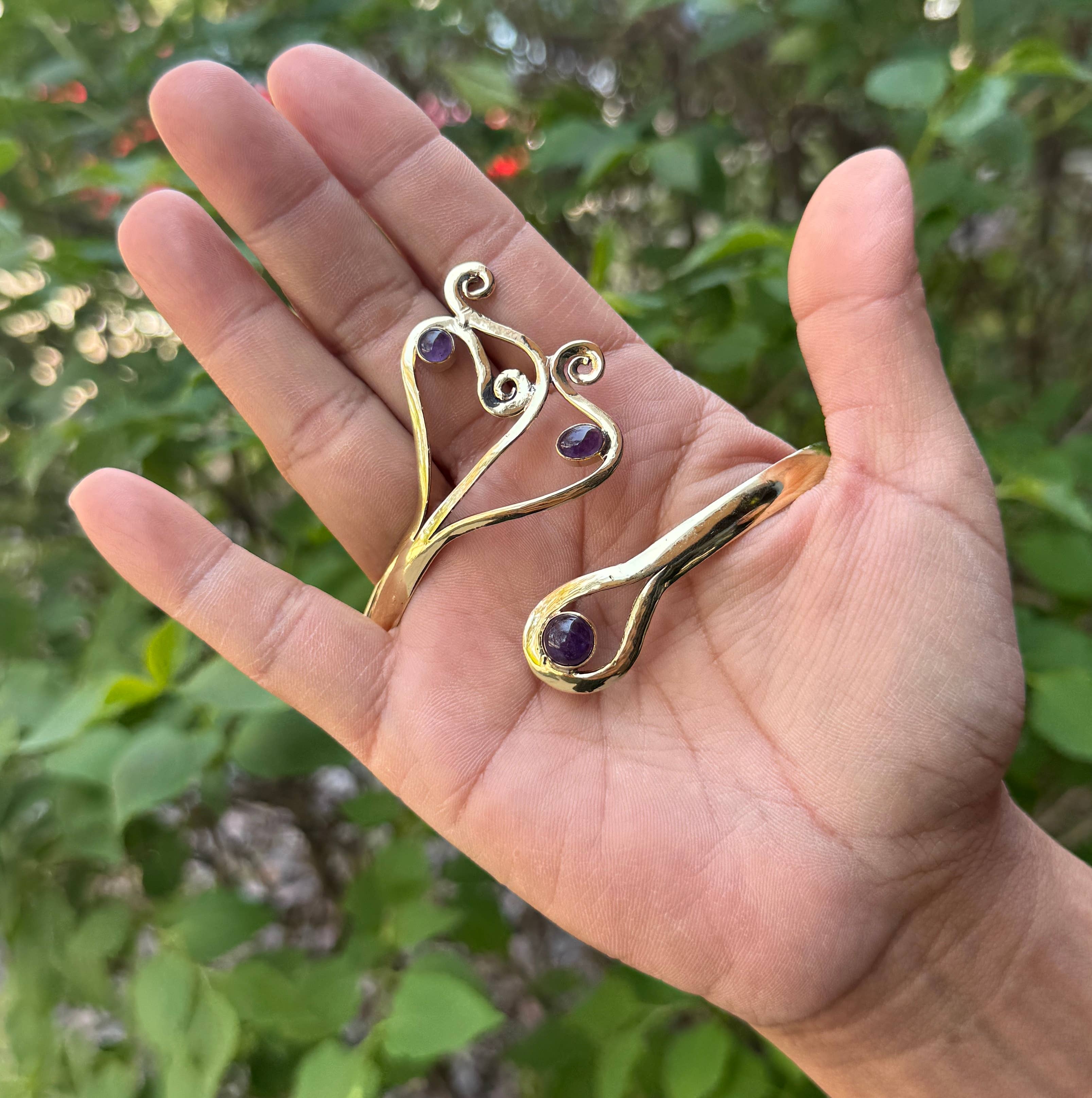 Lungta Imports - Wholesale Cuff Bracelet - Handcrafted Arm Cuff Bracelet Armlet Armband With Stones 2