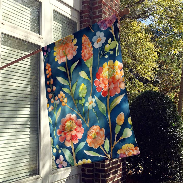 Brunia Blommor Husflagga DAC8584 för wholesale av Caroline's Treasures