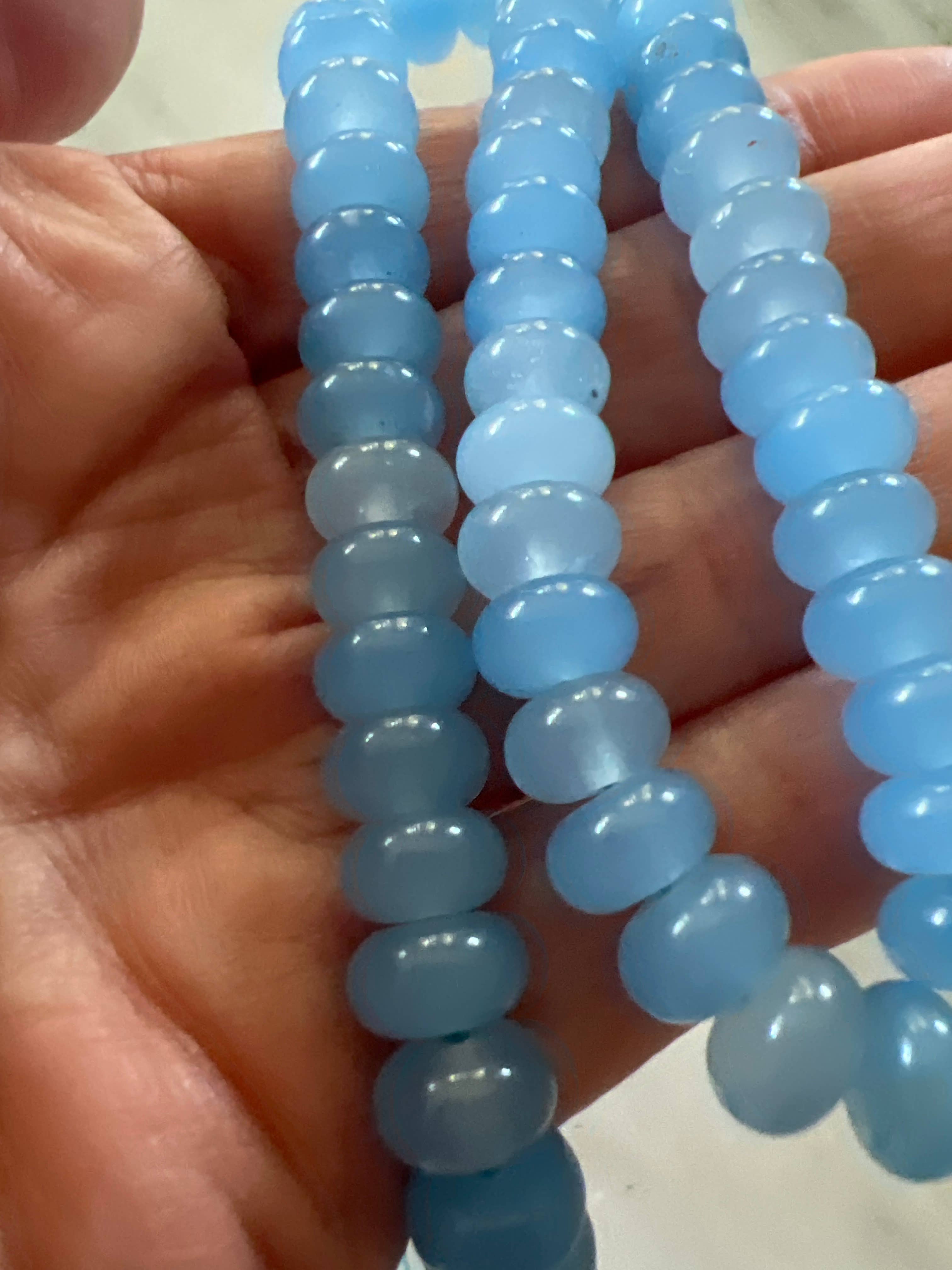 Sonya Renee Jewelry - Wholesale Beaded/Pearl Necklace - Lilly Gemstone Bead Necklace multi-color 8mm opals jade 32