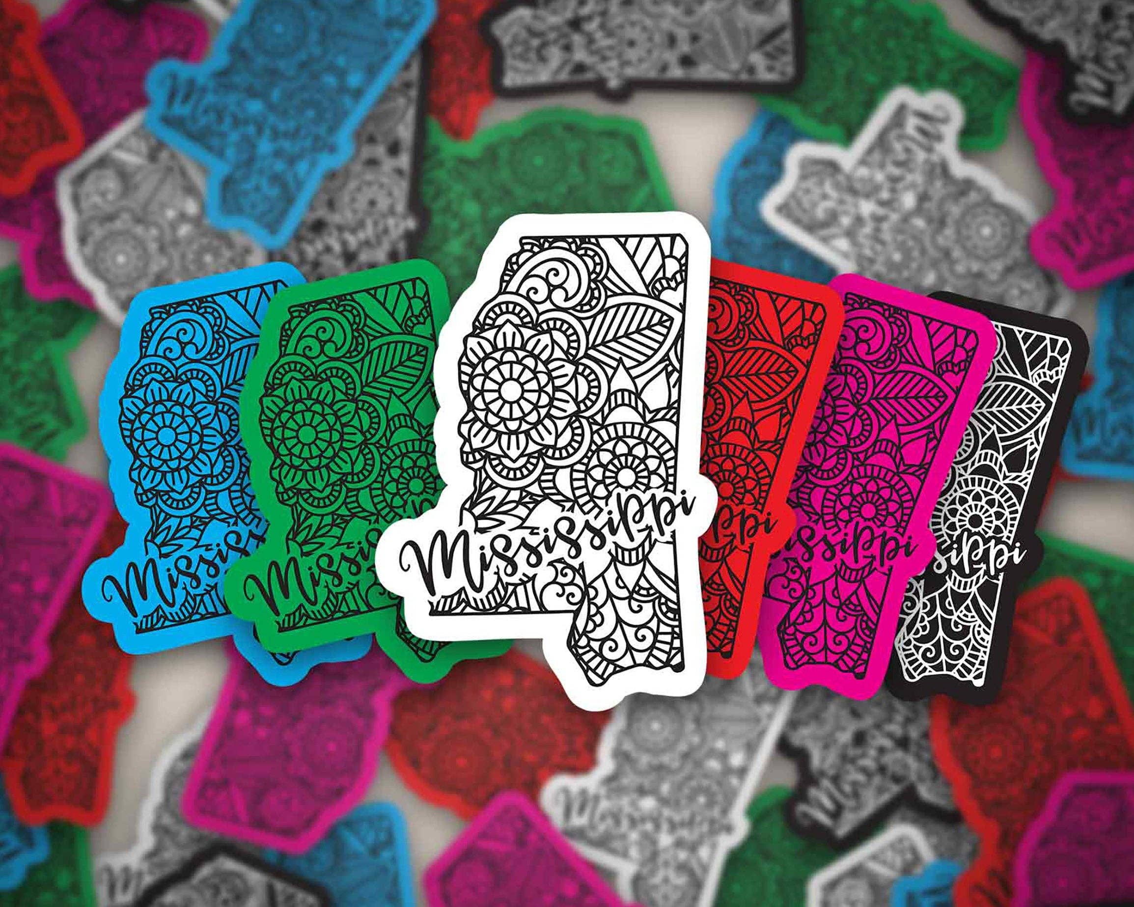 Albion Mercantile Co. - Wholesale Sticker - Mississippi 3.5 Inch Vinyl Waterproof Sticker5