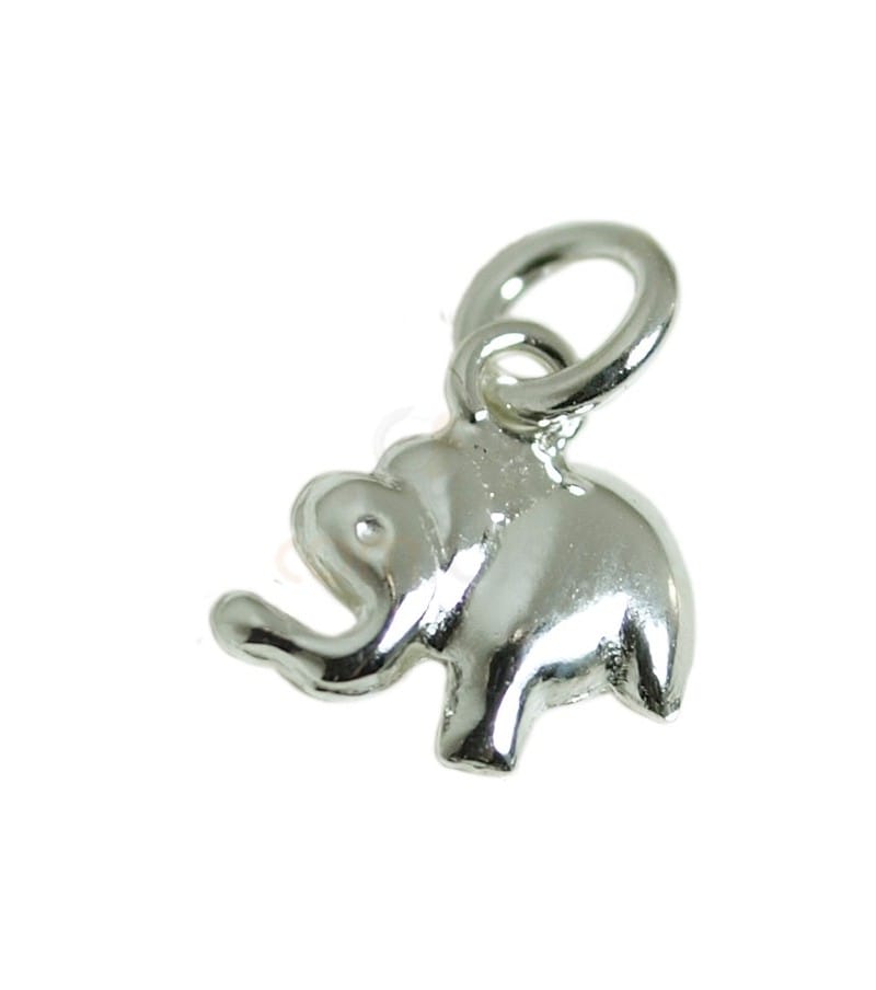 COM FORSA SL - Wholesale Individual Charm/Pendant - Pingente elefante 8 x 8 mm prata 9250