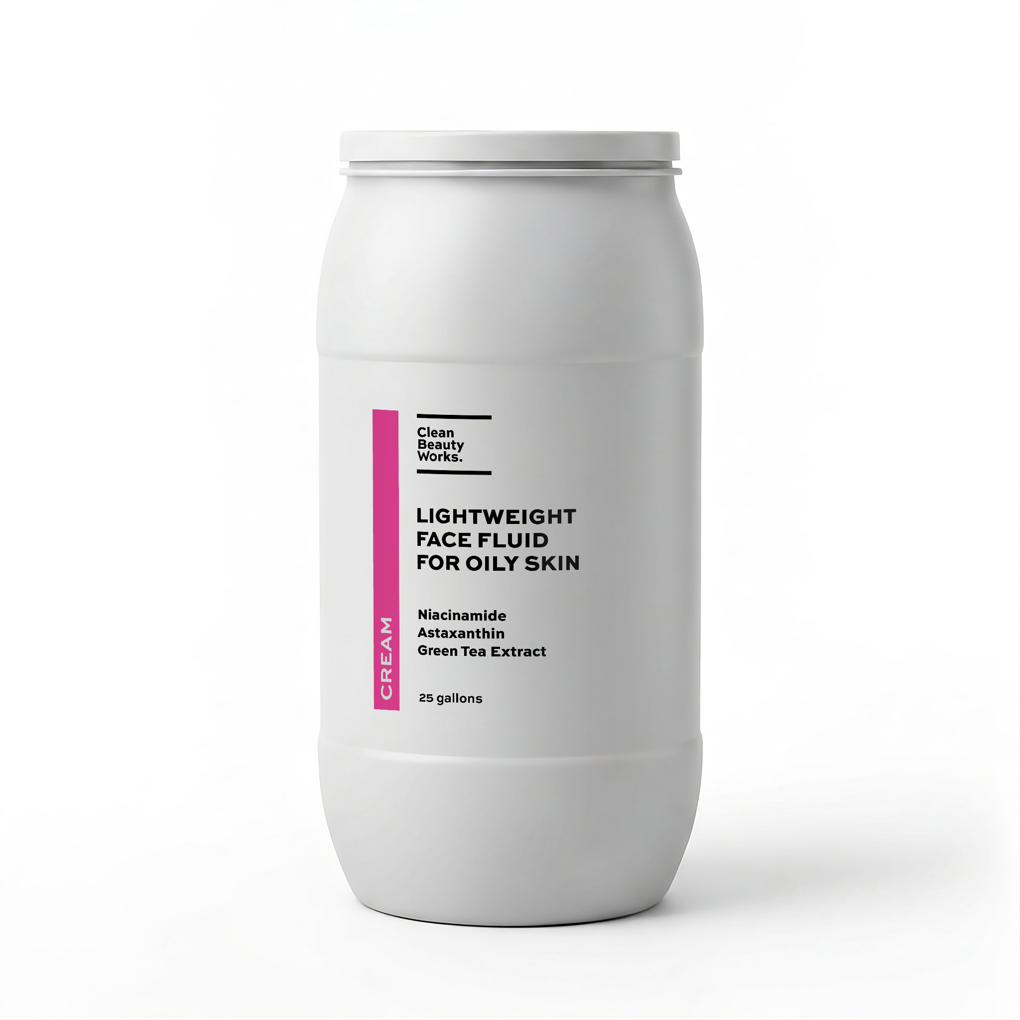 Clean Beauty Works. - Wholesale Facial Moisturizer - Lightweight Face Fluid for Oily Skin, Niacinamide & Hemp Seed Oil4