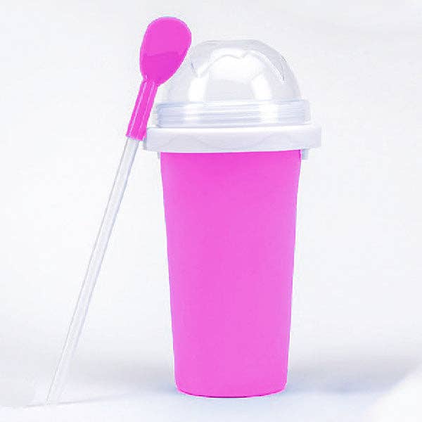 Showcase - Wholesale Drink Huggers & Koozies - ProKitchen SQUEEZur Instant Slushie Maker Cup | Includes Straw/Spoon | NEW Colors!1